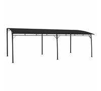 Rantry Tenda Parasole da Giardino Pergola Bioclimatica Gazebo Esterno Resistente Pergola da Giardino Tende per Pergolato Esterno Telo Copertura Pergolato Gazebo Offerte Gazebi 6x3x2,55 m Antracite A
