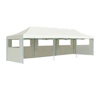 Rantry Tenda Pieghevole Pop-Up con 5 Pareti Laterali 3x9 m Crema, Tenda da Esterni per Privacy, Tenda per Giardino Balcone, Tenda da Sole per Esterno, Tenda Laterale per Terrazzo Esterna