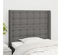 Rantry Testiera ad Orecchio GrigioScuro 103x16x118/128cm inTessuto Mobili, Testiere Letto, Testiera del Letto Matrimoniale, Schienale per Letto E Divano jj