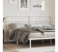 Rantry Testiera in Metallo Bianco 200 cm,Arredo,Testiere Letto, Testiera del Letto Matrimoniale, Schienale per Letto E Divano