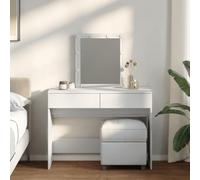 Rantry Toeletta con Specchio, Toeletta con LED Bianco 100x40x130 cm, Postazione Trucco, Toletta da Tucco con Specchio, Consolle Trucco con Specchiera, Postazione Make-up Model848192