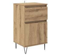 Rantry VidaXL Mobiletto da Buffet in Legno Multistrato - Elegante Design Minimalista, 1 Cassetto e Porta, 35x40x70 cm, Colore Rovere Artigianale