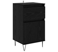 Rantry VidaXL Mobiletto da Buffet in Legno Multistrato - Elegante Design Minimalista, 35 x 40 x 70 cm, 1 Cassetto e Porta, Colore Rovere Nero