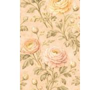 Ranunculus Floral Notebook: Vintage Botanical Flower Pattern Journal | Elegant Lined Notebook for Writing