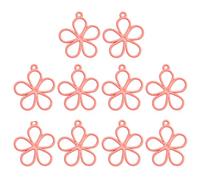 Ranuw 10 pz/set fiore gioielli che fanno mestiere telaio cavo fiore fascino lega aperto lunetta posteriore pendenti collana fare strumento Hollow fiore pendente