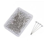 Ranuw 100 pz/set Spille dritte trasparenti puntine da pollice Posizionamento Bouquet Spille Corsetti Fiori Spille da cucito trasparente Cristallo per Lui Bouquet Spille Corsaggi Spilli di Fiori Chiaro