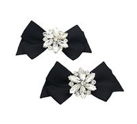 Ranuw 2 Pezzi FAI DA TE Fatti A Mano Per Le Cinghie Della Scarpa Banda Fiore Fiore Bowknot Scarpe Decor Per Le Donne Della Signora Pompe