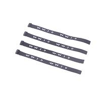 Ranuw 4 x Novità WWJD Braccialetti Tessuti Braccialetto Religioso Cristiano WWJD Braccialetto Cosa farebbe Gioielli Cosa Farebbero Braccialetti