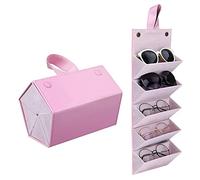 Ranuw 5 slot occhiali portatili per custodia pieghevole scatola di immagazzinaggio vari occhiali imballaggio occhiali organizzatore per occhiali per le donne