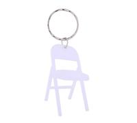 Ranuw Acrilico Mini Schienale Sedia Charm Portachiavi Pieghevole Sedia Pendente Auto Portachiavi Zaino Decorazione Borsa Ciondolo Portachiavi Portatile Portachiavi Gioielli Moda