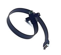 Ranuw Cavo di prolunga compatto USB 3.2 Gen2x2 per schede frontali di tipo C con facile installazione, connettori per piastra frontale tipo C da 50 cm/30 cm