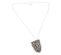 Ranuw Collana con motivo leopardato, robusta pelle PU, per il guardaroba delle donne moderne, accessorio alla moda, gioiello da donna alla moda, m, come descritto, come descritto