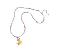 Ranuw Collane di perle colorate da donna, collane impilabili a forma di anatra, accessori colorati e alla moda per un look elegante, decorazioni eleganti, Einheitsgröße, come descritto, come descritto