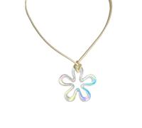 Ranuw Dolce Hollow Fiore Ciondolo Collana Gioielli Partito Moda Dichiarazione Girocollo Moda Semplice Cavo Collare Collana Carino Acrilico Ciondolo Collana Girocollo Per Le Donne