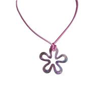 Ranuw Dolce Hollow Fiore Ciondolo Collana Gioielli Partito Moda Dichiarazione Girocollo Moda Semplice Cavo Collare Collana Carino Acrilico Ciondolo Collana Girocollo Per Le Donne
