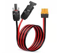Ranuw Efficiente pannello solare da 12 AWG a cavo adattatore di ricarica XT60 per campeggio e emergenze, alimentazione esterna