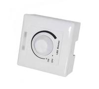 Ranuw Interruttore dimmer LED da 0 a 10 V, 5 A, 2000 W, controllo a pulsante, per veicoli leggeri alogeni, veicoli marini, camion, pannello di installazione, manopola girevole, interruttore dimmer per