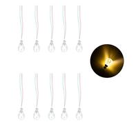 Ranuw Lampada da soffitto a LED, set da 10 pezzi, per casa delle bambole, faro, tavolo di sabbia, gioco di foratura, modello di costruzione, plafoniera a LED per la cucina
