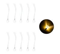 Ranuw Lampada da soffitto a LED, set da 10 pezzi, per casa delle bambole, faro, tavolo di sabbia, gioco di foratura, modello di costruzione, plafoniera a LED per la cucina