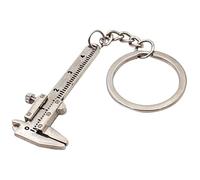 Ranuw Mini strumento di misurazione con per portachiavi Tag mobile Vernier Caliper Portachiavi Strumenti Gadget Portachiavi Idee Regalo per Uomo Caliper Portachiavi