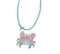Ranuw Moda Polpo Cavalluccio Marino Ciondolo Pesce Pagliaccio Catena Clavicola Temperamento Semplice Vento Freddo Regolabile Linea di Cera Collana Pesce Pagliaccio Collana Per Le Ragazze