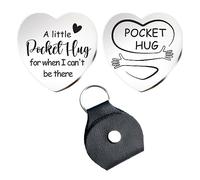 Ranuw Portachiavi a forma di cuore piccolo abbraccio da tasca dalla mamma portachiavi unico gioielli alla moda regali ispiratori per amici familiari portachiavi a forma di cuore
