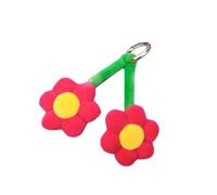 Ranuw Portachiavi creativo a forma di fiore in peluche da donna con ciondolo a forma di borsa per studenti, zaino, ornamento per auto, portachiavi per auto, accessori per