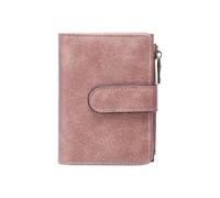 Ranuw Portafoglio giovanile in PU da donna, elegante portafoglio a blocco, layout triplo piegato, pratici scomparti per carte di credito e chiusura per il porta tessere piegato a tre volte, d