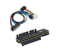 Ranuw Scheda SATA3.0 a 29 pin, scheda di espansione del disco rigido States a 29 pin, cavo di integrazione di alimentazione, trasmissione 6 Gbps per connessioni disco rigido da 2,5 pollici / 3,5