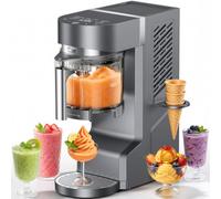 Ranvaira Macchina per granite, macchina per gelato, macchina per granite, per casa e famiglia, non necessita di ghiaccio con controllo rapido e temperatura, multifunzione per Margarita, frappé, facile