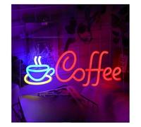 RANVEXO Lampada da parete al neon per caffetteria, decorazione per casa, bar, tè latte, dessert, ristorante(40X21cm)