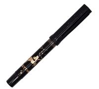 Ranvi Penna stilografica Jinhao 58A, design classico con 12 costellazioni, scrittura fluida, pennino extra fine con convertitore d'inchiostro (clip nera - SAGITTARIO)