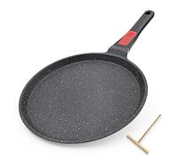 RANX INGST Crepiera 30 cm con Manico Rimovibile, Nero