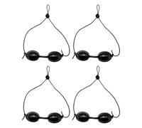 RANYAKE Confezione da 4 occhiali protettivi per la protezione degli occhi dalla luce rossa, occhiali da sole da donna, occhiali da sole per prendere il sole e processo di luce LED IPL