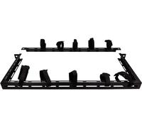 RAO220BL Lanview by Logon 1/2U 19" CABLE ORGANIZER PANEL WITH 10PCS VELCRO RAO22