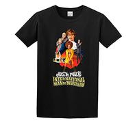 RAOAR Austin Powers International Man of Mystery Poster T-Shirt Mens Black Tees Unisex Shirt 3XL