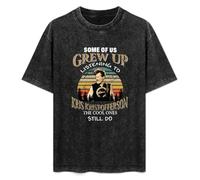 RAOAR Some of Us Grew Up Listening To Kris Kristofferson He Cool Ones Still Do T-Shirt Mens Black Tees Unisex Shirt XXL
