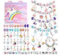 Raoclay Kit Braccialetti Fai Da Te Bambina, Idee Regalo Bambina 5 6 7 8 9 10 11 12 Anni, Giocattoli Bambina Crea Braccialetti Bambina Crea Gioielli Bambina per Natale Compleanno Ringraziamento