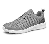 Raoendis Scarpe da ginnastica da uomo Scarpe da corsa alla moda per allenamento da camminata, atletica, fitness, tennis, leggere, comode, traspiranti, sportive, Grigio, 48.5 EU