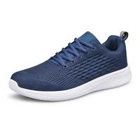 Raoendis Scarpe da ginnastica da uomo Scarpe da corsa alla moda per allenamento da camminata, atletica, fitness, tennis, leggere, comode, traspiranti, sportive, blu navy, 42 1/3 EU