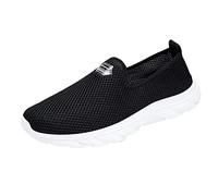 RAOKENSU Scarpe da ginnastica da uomo senza lacci, in rete, traspiranti, leggere, comode, per il tempo libero, antiscivolo, estive, suola morbida, scarpe sportive ortopediche