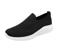 RAOKENSU Scarpe da ginnastica da uomo senza lacci, ortopediche, in rete, traspiranti, leggere, comode, antiscivolo, da corsa, da strada