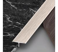 Raouoae 3 Pezzi Profilo Di Transizione A Forma Di T - Soglia Universale Da 90cm Per Pavimenti Laminati, Legno E Piastrelle - Striscia Divisoria Per Transizioni Fluide E Senza Interruzioni(Neblige Zeit