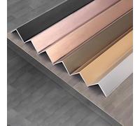 Raouoae Profilo Angolare Di Protezione In Lega Di Alluminio 90CM, 3 Pezzi, Per Pareti In Legno E Piastrellate, Protezione Angolare Per Angoli E Pareti, Facile Da Installare(Schwarz,20 * 20mm)
