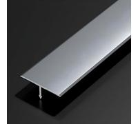 Raouoae Profilo Angolare in Alluminio per Porta Divisoria 90 Cm* 3 Pezzi Profilo A T per Pavimento Laminato Striscia di Transizione per Bordi di Stanze Senza Soluzione di continuità(Gray,Width: 12mm)