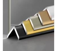 Raouoae Profilo Di Protezione Angolare Autoadesivo 135cm - Striscia Per Bordi 89° Per Pareti In Legno E Piastrelle - Protezione Angolare Sicura E Resistente Per Casa E Commercio(Schwarz,20 * 20mm)