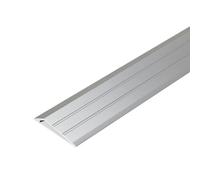 Raouoae Profilo Di Transizione In Alluminio Per Giunti A Pavimento, 3x90cm, Altezza Regolabile 2-6mm, Striscia Per Pavimenti In Ceramica E Legno, Adattabile Per Giunti E Binari(Silber)