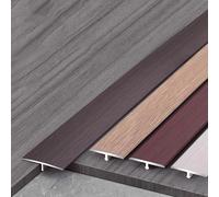 Raouoae Set Di 2 Strisce Di Transizione Per Pavimenti Profilo A T - Coprisoglia In Metallo Da 90cm Per Transizione Senza Soluzione Di Continuità E Riempimento Fessure, Ideale Per Porte E Pavimenti Int