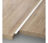 Raouoae Striscia Di Transizione A Forma Di T Per Pavimenti Laminati E Parquet, Profilo Divisorio Per Soglia Porta, Lunghezza 100cm, Confezione Da 3, Binario Per Pavimento Senza Soluzione Di Continuità