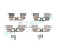 RAP BRAKES R-U0221 Kit accessori, Pastiglia freno per TOYOTA